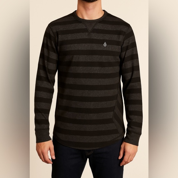 🖤2FOR$30 Striped Long Sleeve Shirt - Picture 1 of 11